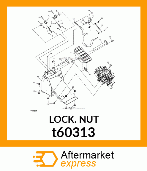 LOCK NUT, NUT, LOCK t60313