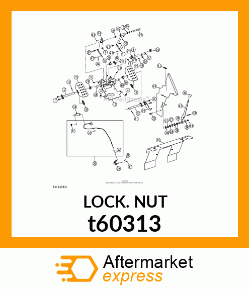 LOCK NUT, NUT, LOCK t60313