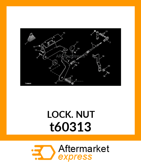 LOCK NUT, NUT, LOCK t60313