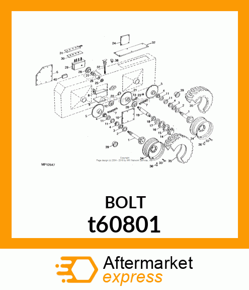 BOLT, WHEEL t60801