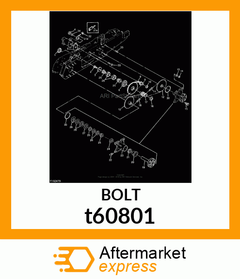 BOLT, WHEEL t60801