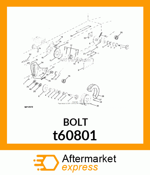 BOLT, WHEEL t60801