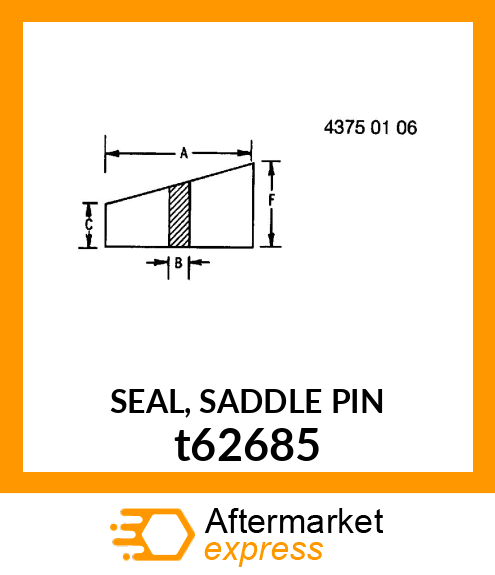 SEAL, SADDLE PIN t62685