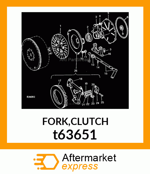 FORK,CLUTCH t63651