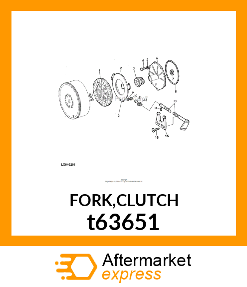 FORK,CLUTCH t63651