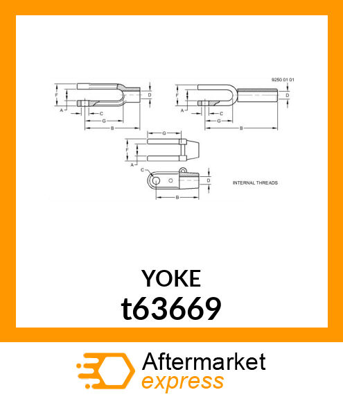 YOKE,ADJUSTABLE t63669