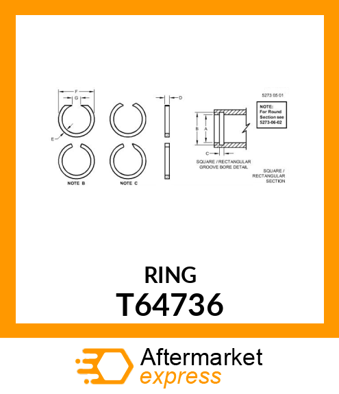 SNAP RING, INTERAL T64736