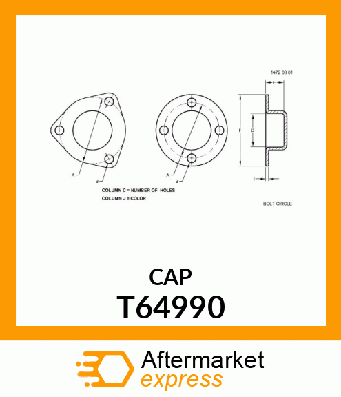 CAP, HUB T64990