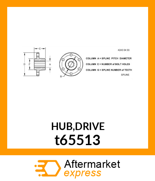 HUB,DRIVE t65513