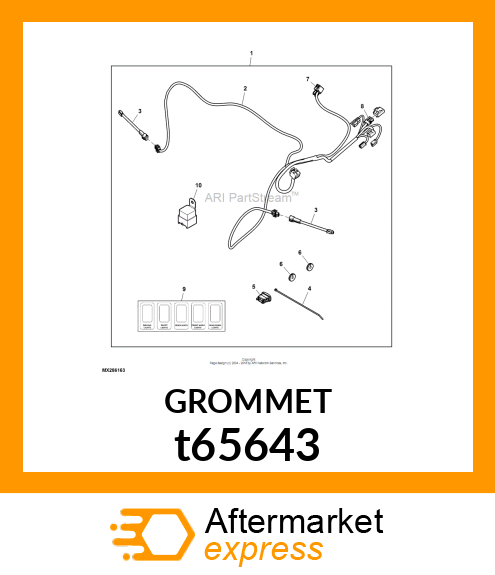 GROMMET GROMMET 25MM HOLE 9.5MM OD t65643