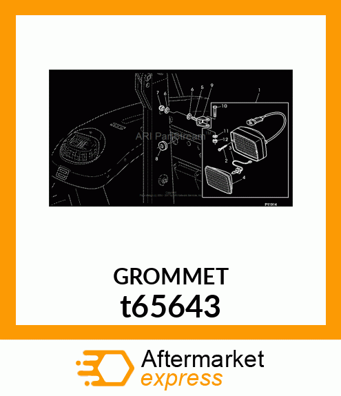 GROMMET GROMMET 25MM HOLE 9.5MM OD t65643