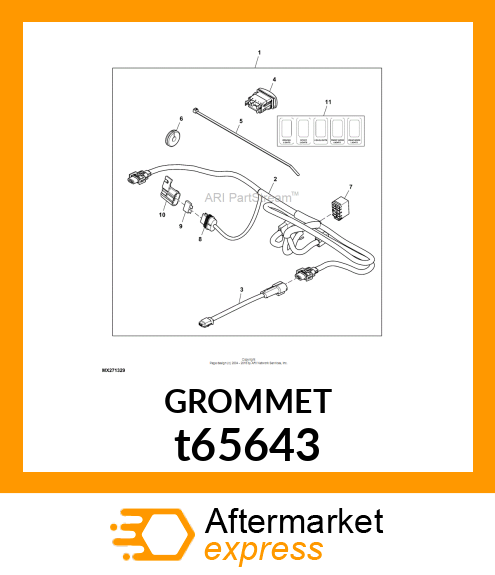 GROMMET GROMMET 25MM HOLE 9.5MM OD t65643