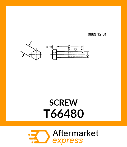 SCREW,HEX HD SPECIAL T66480