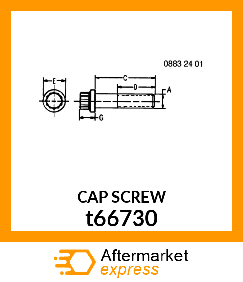 SCREW, 12 POINT HD SPECIAL CAP T66730