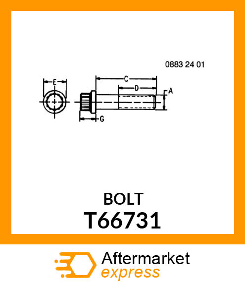 SCREW,12 POINT HEAD SPECIAL CAP T66731