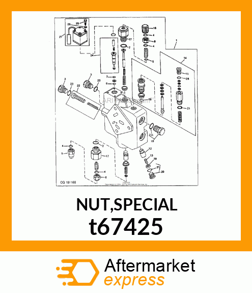 NUT,SPECIAL t67425