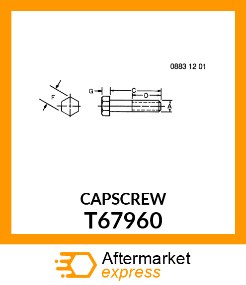 SCREW, SPECIAL CAP T67960