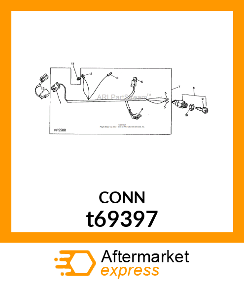 CONNECTOR, ELECTRIC TWO t69397