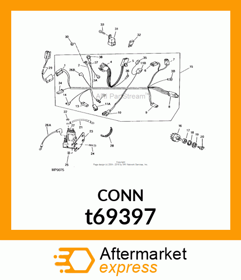 CONNECTOR, ELECTRIC TWO t69397