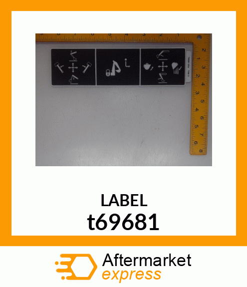 LABEL, BACKHOE CONTROL t69681