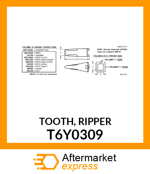 TOOTH, RIPPER T6Y0309