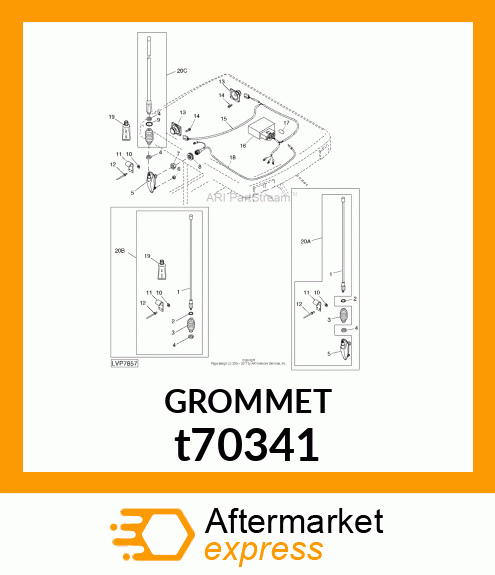 GROMMET, SPLIT t70341