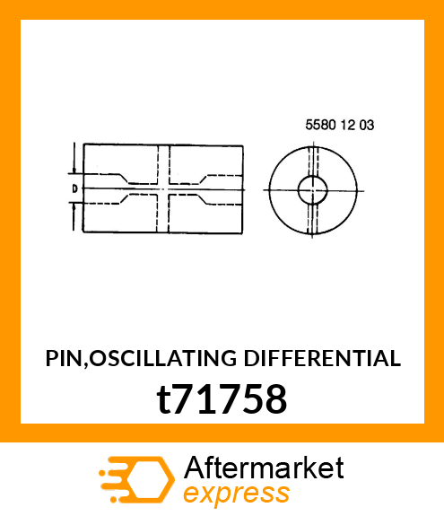 PIN,OSCILLATING DIFFERENTIAL t71758