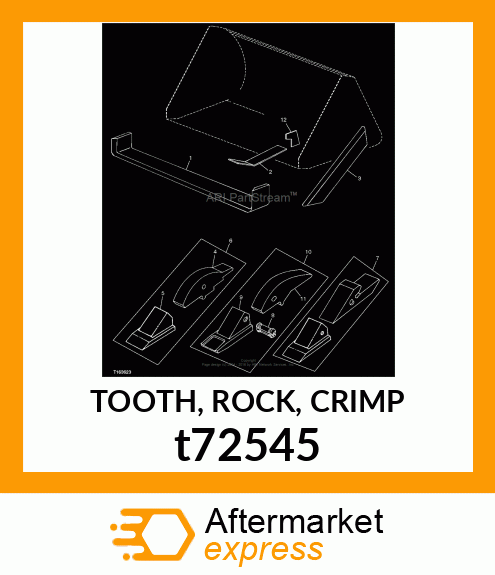 TOOTH, ROCK, CRIMP t72545