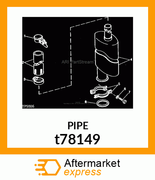 EXTENSION,MUFFLER t78149