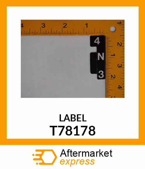 LABEL, INDICATOR, GEAR SHIFT LEVER T78178