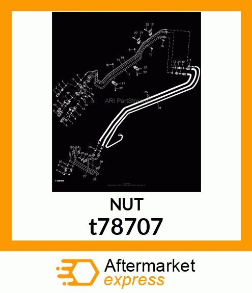 NUT,BULKHEAD t78707