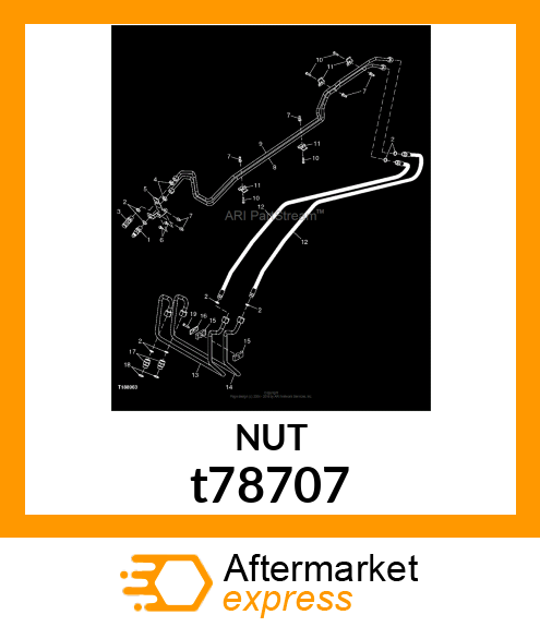 NUT,BULKHEAD t78707