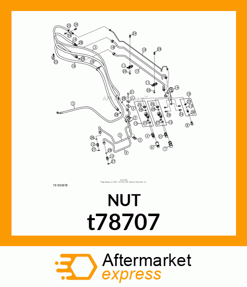 NUT,BULKHEAD t78707