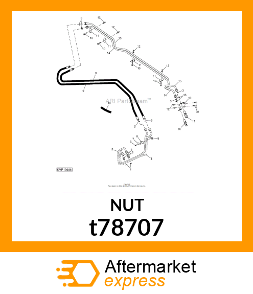 NUT,BULKHEAD t78707