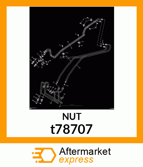 NUT,BULKHEAD t78707