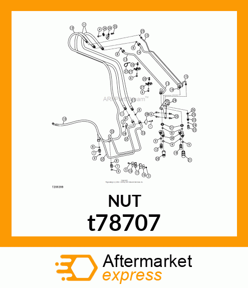 NUT,BULKHEAD t78707