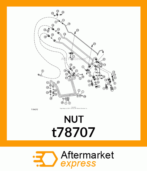 NUT,BULKHEAD t78707