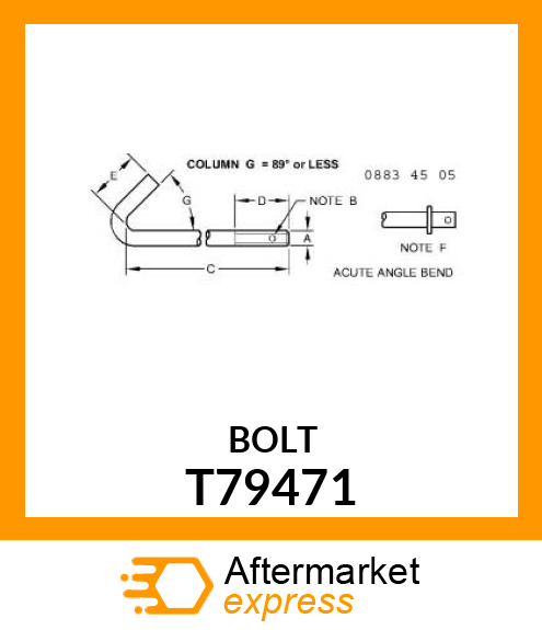 ROD, BATTERY CLAMP T79471