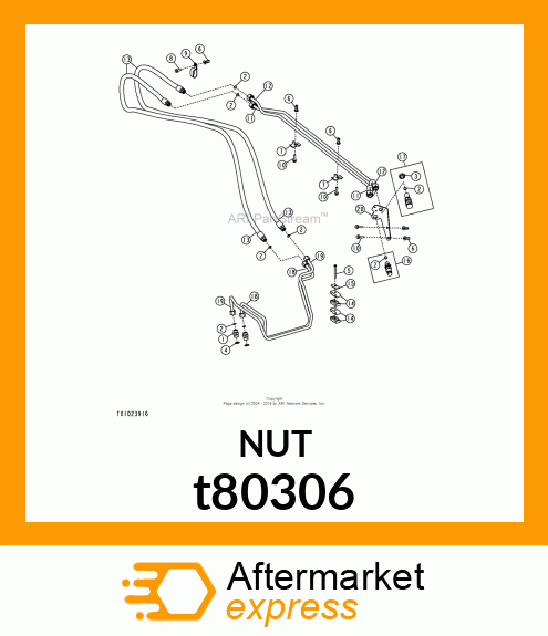 NUT, BULKHEAD t80306