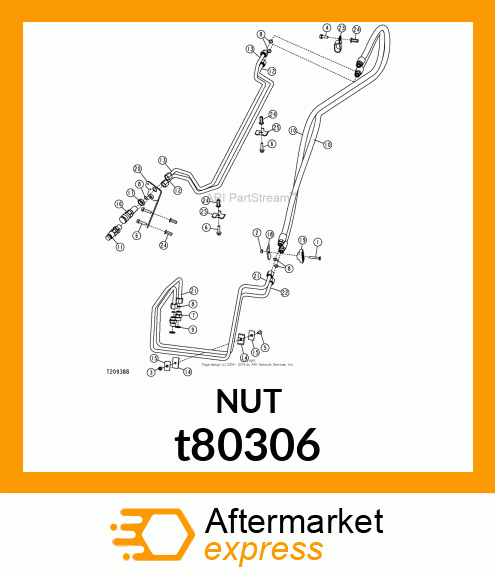 NUT, BULKHEAD t80306