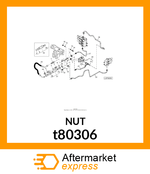 NUT, BULKHEAD t80306