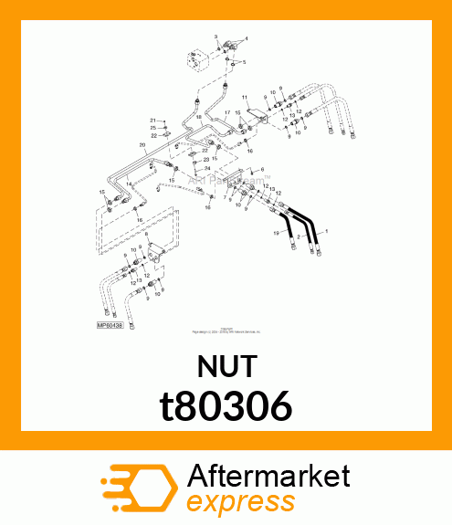 NUT, BULKHEAD t80306