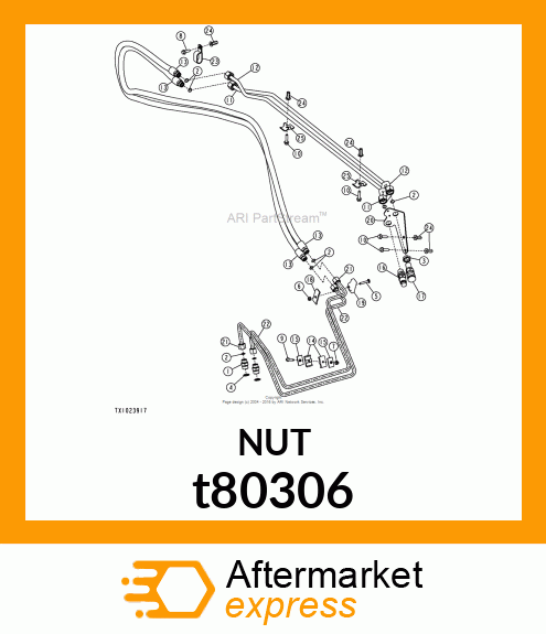 NUT, BULKHEAD t80306