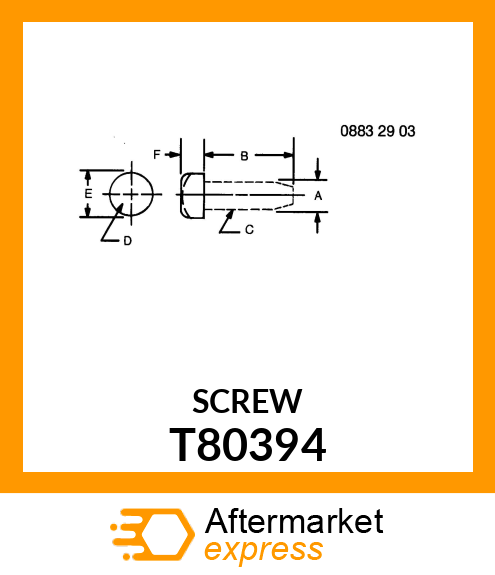 SCREW, TAPPING T80394