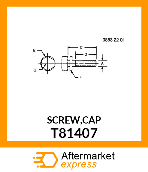 SCREW,CAP T81407