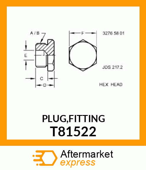 PLUG,FITTING T81522