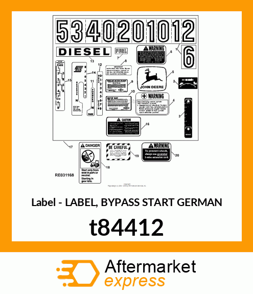 LABEL,BYPASS START,GERMAN t84412