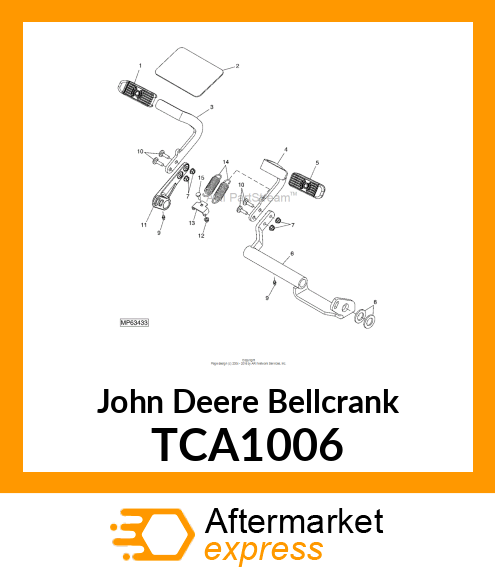 ARM, TURN BRAKE RIGHT TCA1006