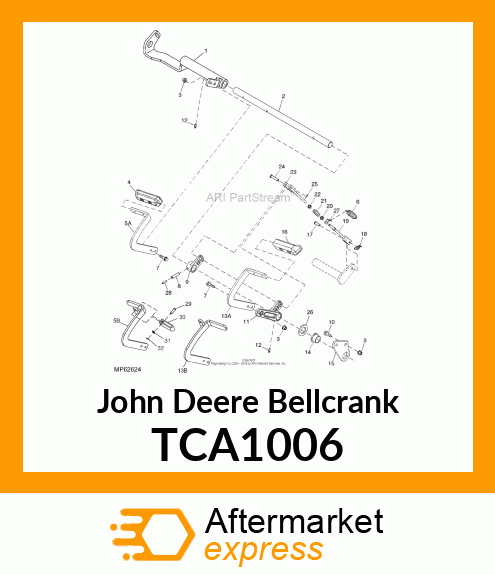 ARM, TURN BRAKE RIGHT TCA1006