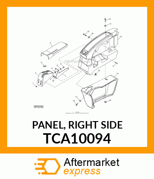 PANEL, RIGHT SIDE TCA10094